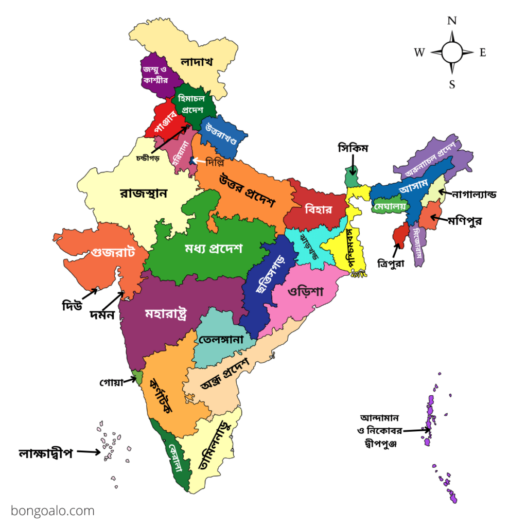ভারতের ২৯ টি রাজ্যের নাম